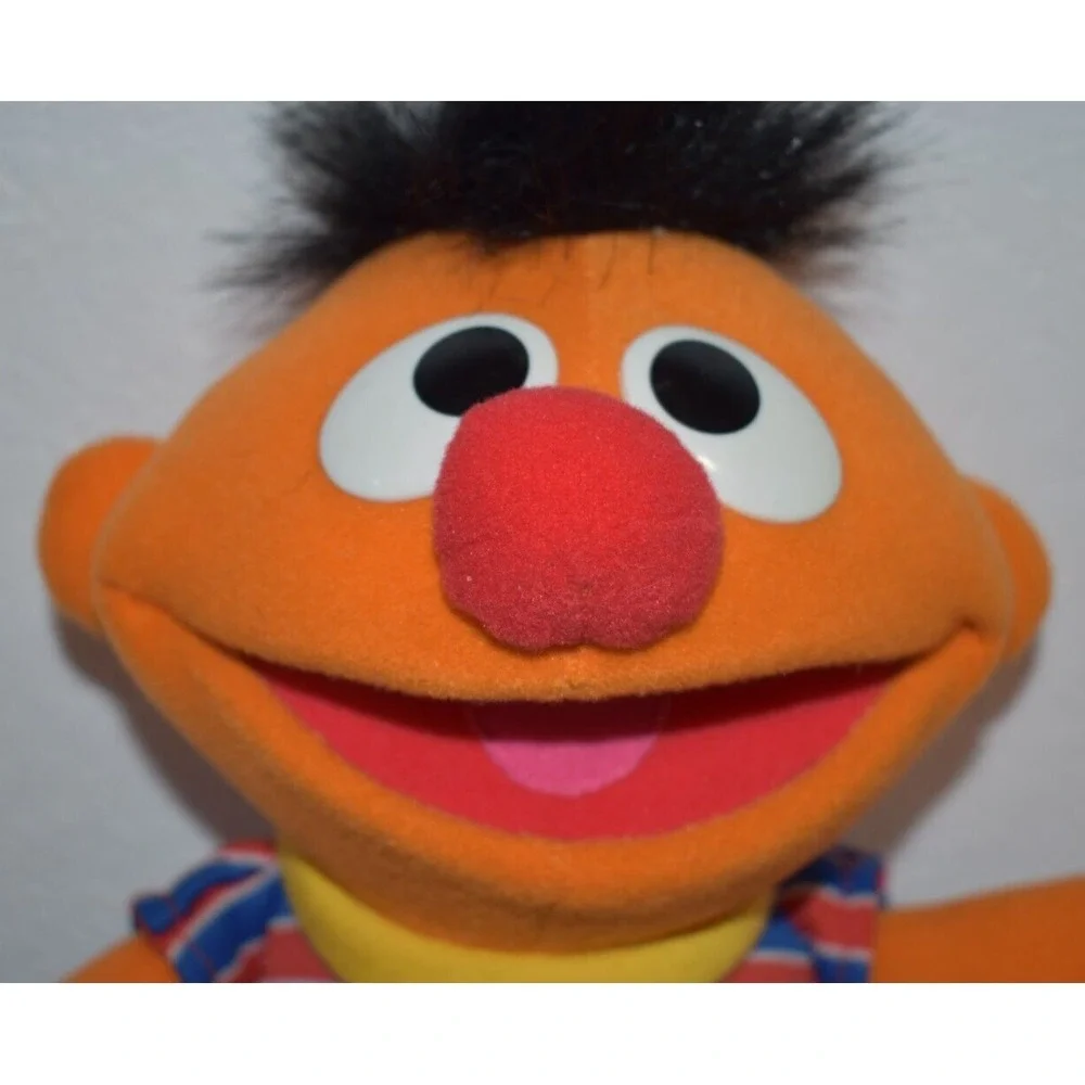 1996 TYCO Sesame Street Tickle‎ Me ERNIE Plush Laughs Shakes Talks Toy Vintage